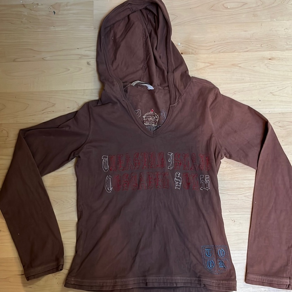 Blue time Embroidered Pullover